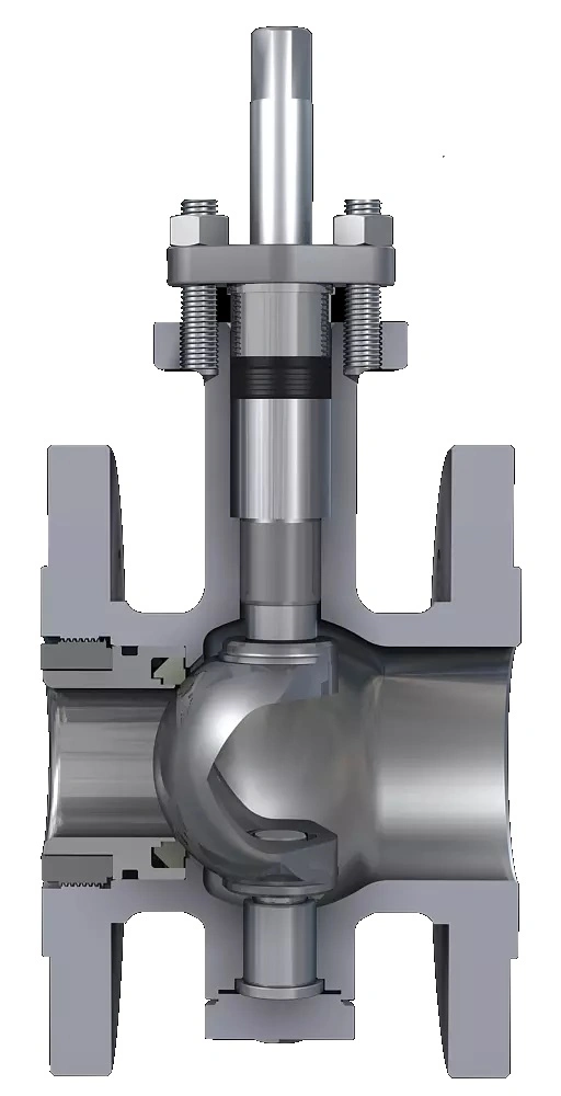 Thép không gỉ Electric Trunnion Ball Valve loại V cho điều chỉnh môi trường ăn mòn 2
