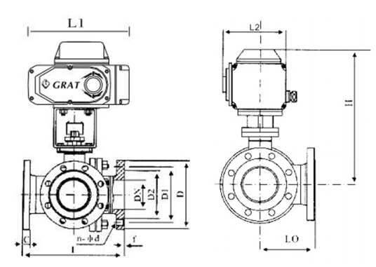 Fluorine Dn80 chống hóa chất nổi 3 cách van bóng điện 1