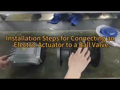 Ventil bóng điều khiển điện ghế kim loại kết nối vòm thép không gỉ