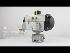 Metal Seal V Notch Pneumatic Ball Valve Stainless Steel Áp suất cao