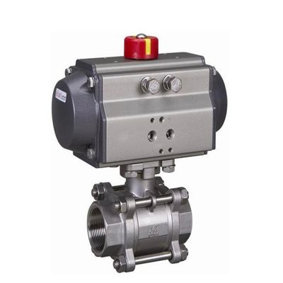 Metal Seal V Notch Pneumatic Ball Valve Stainless Steel Áp suất cao