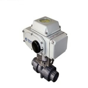 DN50 Ventil bóng điện UPVC AC220V Ventil chạy bằng động cơ điện