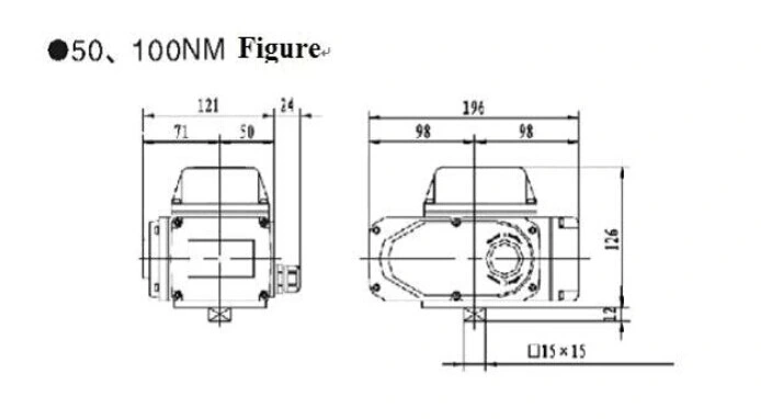 Grat AC220V Quick Open Electric Actuator Miniature Alloy Auto Electric Valve Actuator (Điện áp điện tự động) 1