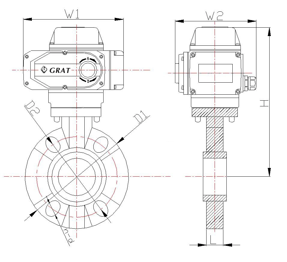 Đức tiêu chuẩn PVC Electric Butterfly Valve cho công nghiệp 1