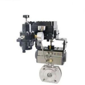 PTFE Seal V Cut Pneumatic Control Ball Valve DN50 Ventil bóng thép không gỉ