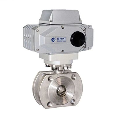 Thép không gỉ AC220V Electric Proportional Control Valve PTFE Seal Flange Connection