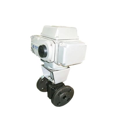 Dn100 Pn16 WCB Flange Electric Explosion Proof Actuator Thép không gỉ Exd II Bt4