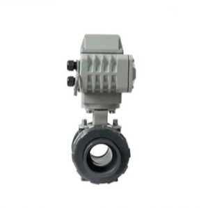2 Way Full Port UPVC Electric Ball Valve Động cơ hoạt động nhựa True Union Ball Valve