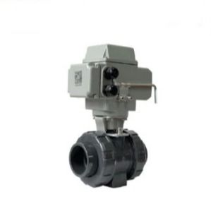 Dn32 UPVC Electric Ball Valve IP67 AC220V DC24V Động cơ điện