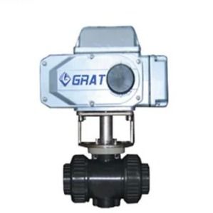 IP67 DN40 Motorized PVC Ball Valve Nhiệt độ bình thường Với Động lực Điện