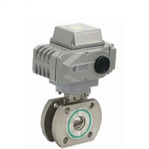 Thép không gỉ 304 Ventil bóng chân không kết nối sườn với máy điều khiển điện