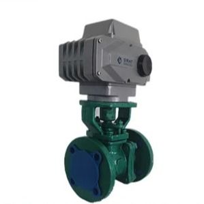 Thép không gỉ Motorized Fluorine Electric Ball Valve Flange Connection