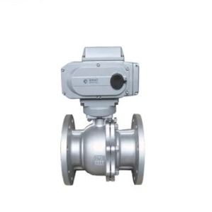 IP67 Ventil bóng chống axit điện kết nối sườn thép không gỉ